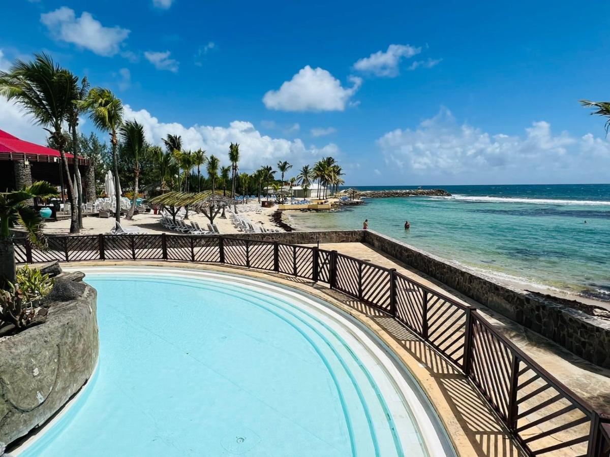 Studio Vue Mer Piscine Plage Kaz Punch Manganao Chez Julie Saint-Francois  Ngoại thất bức ảnh