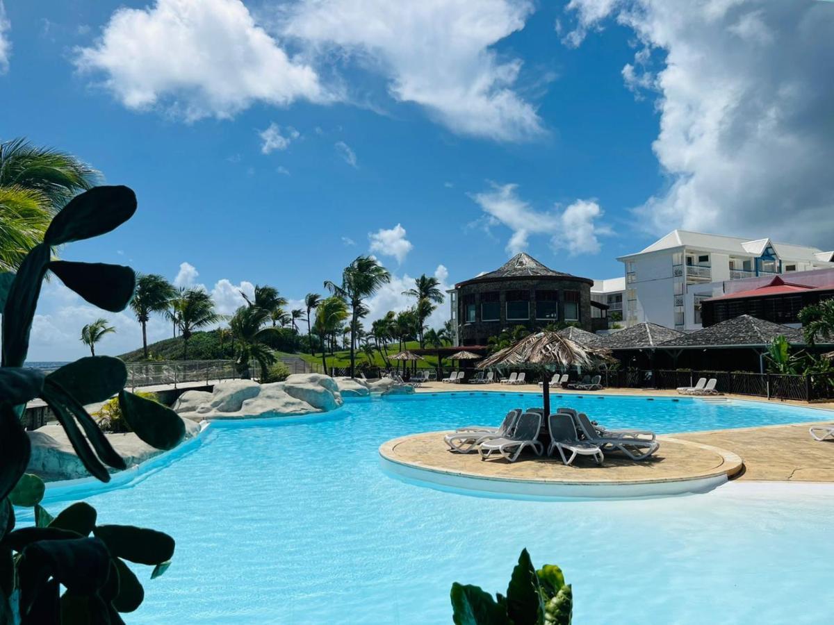 Studio Vue Mer Piscine Plage Kaz Punch Manganao Chez Julie Saint-Francois  Ngoại thất bức ảnh